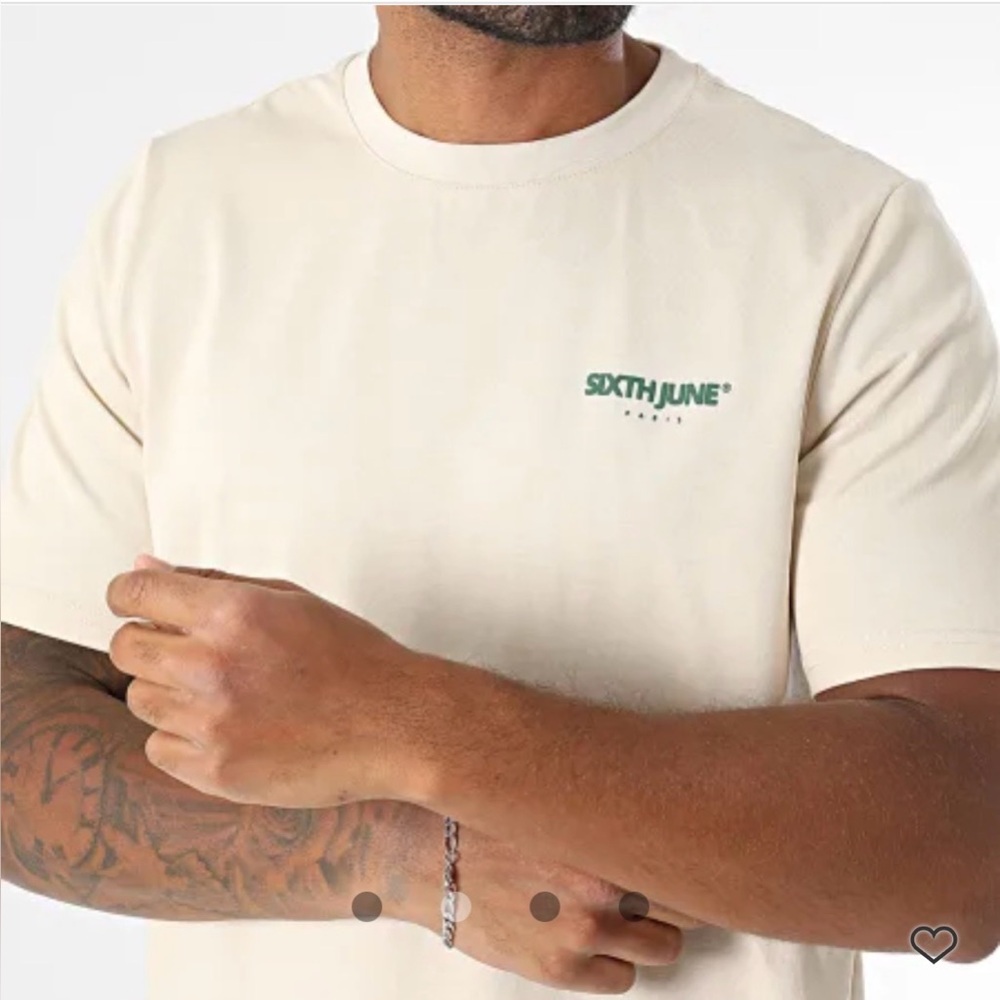 NWT Men’s SIXTH JUNE Size L Color Beige 100% Cotton